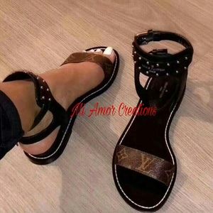 Brown Lv Sandals